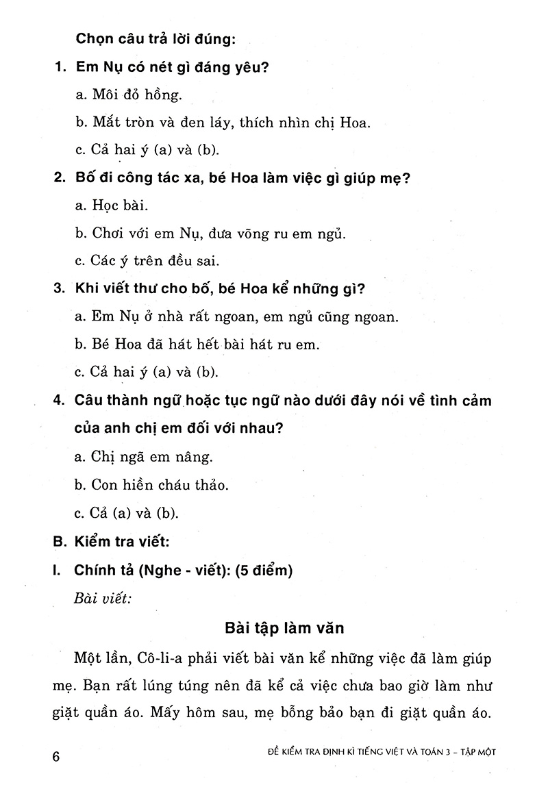 bộ đề kiểm tra định kì tiếng việt và toán - lớp 3 (tập 1) - Ảnh 4