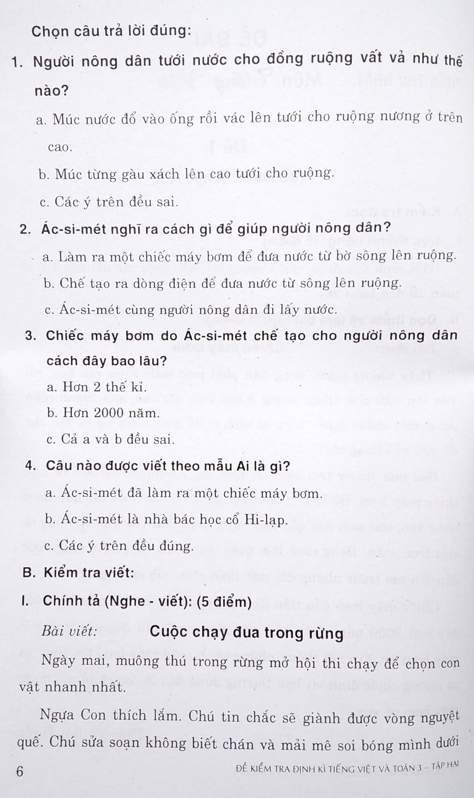bộ đề kiểm tra định kì tiếng việt và toán lớp 3 - tập 2 (2019) - Ảnh 6
