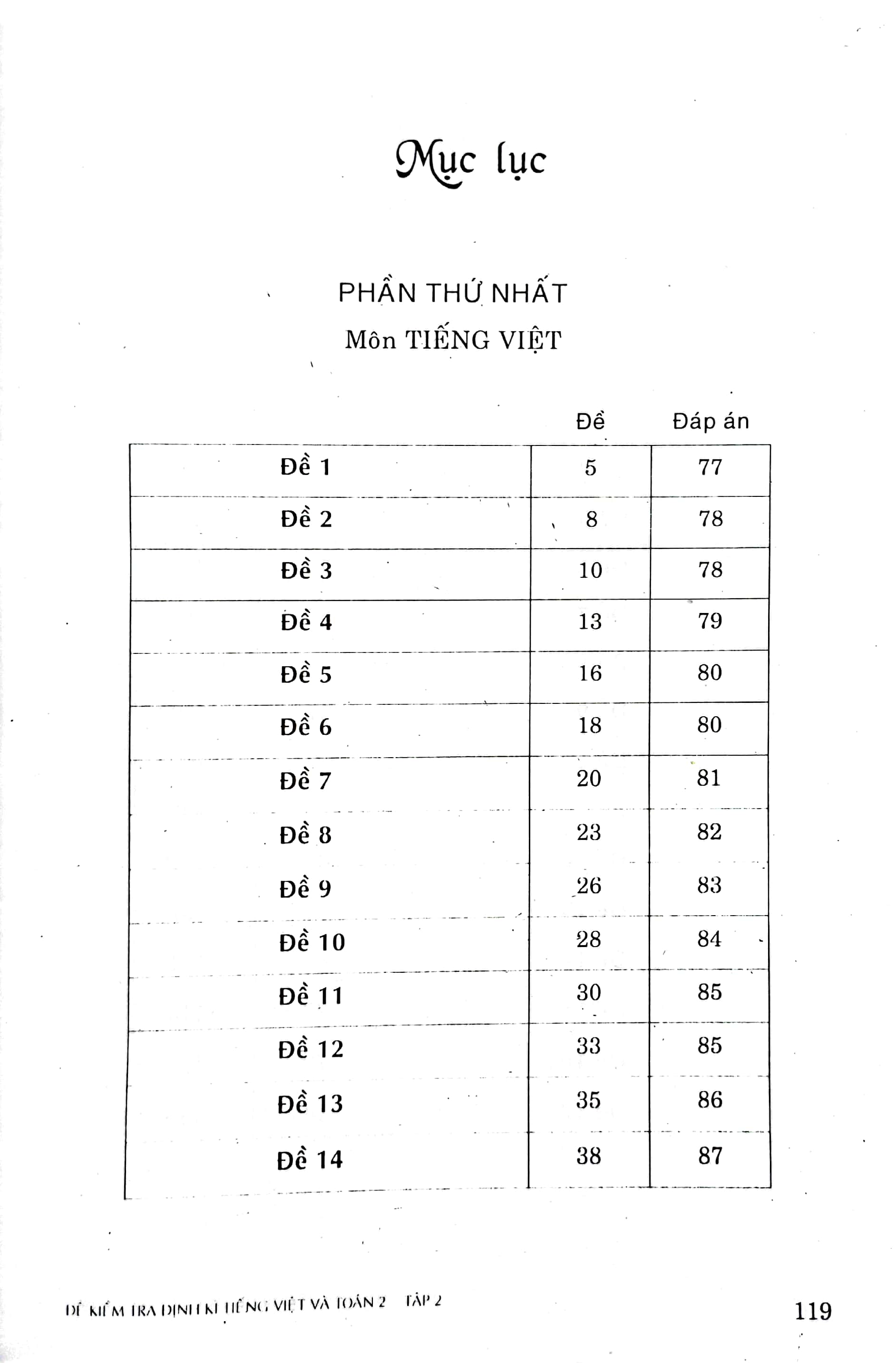 bộ đề kiểm tra định kỳ tiếng việt và toán 2 - tập hai - Ảnh 3