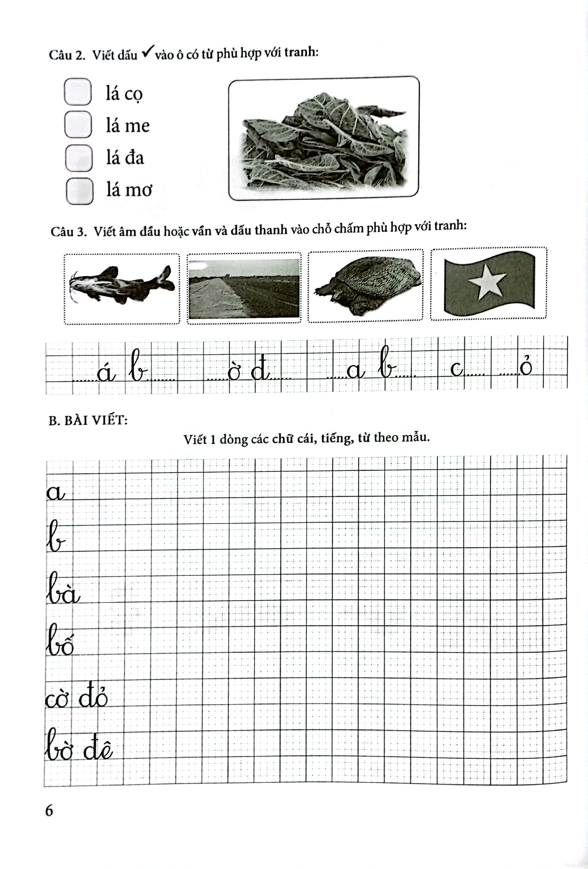 bộ đề kiểm tra môn tiếng việt lớp 1 (kn) - Ảnh 5