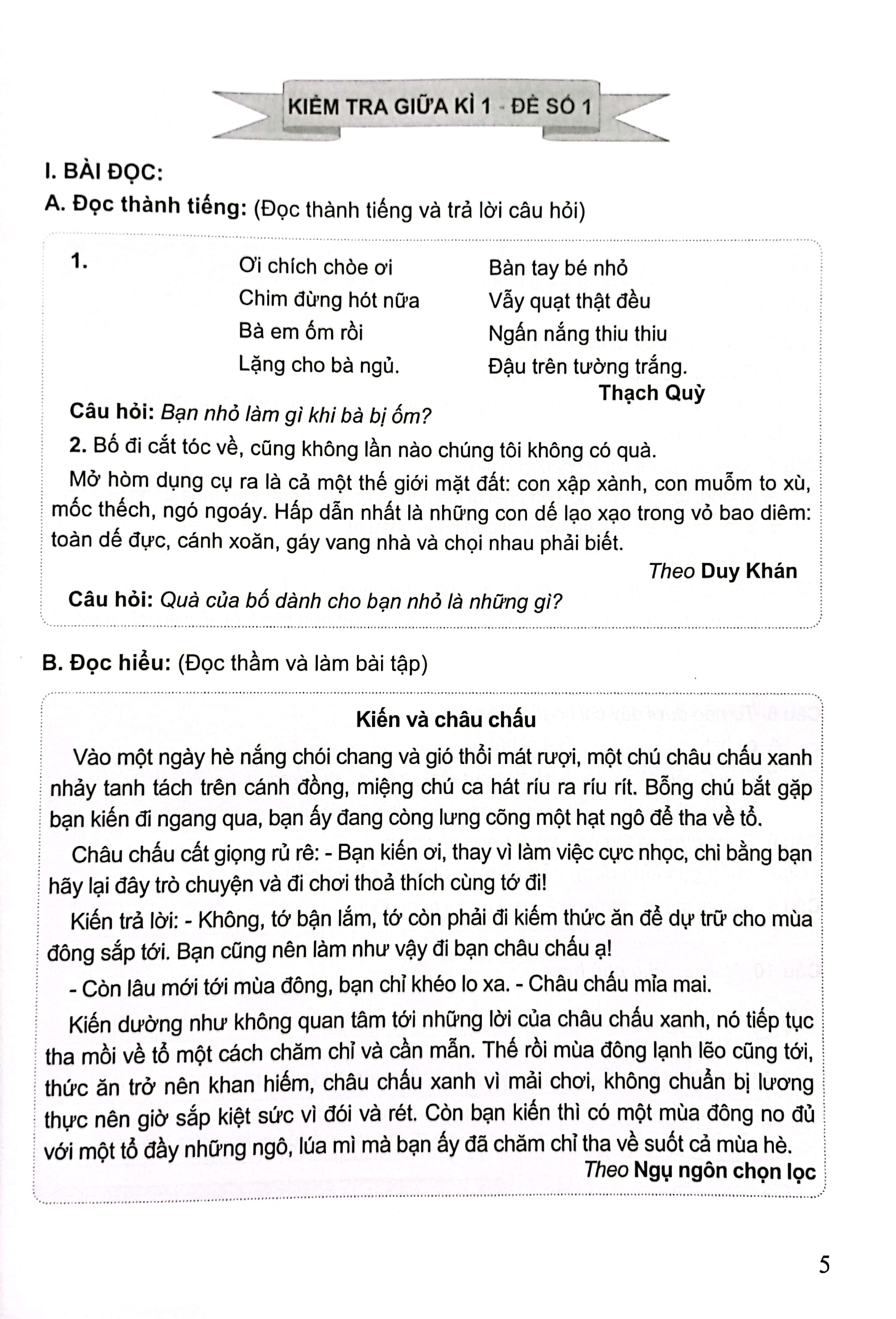 bộ đề kiểm tra môn tiếng việt lớp 2 (kn) - Ảnh 4