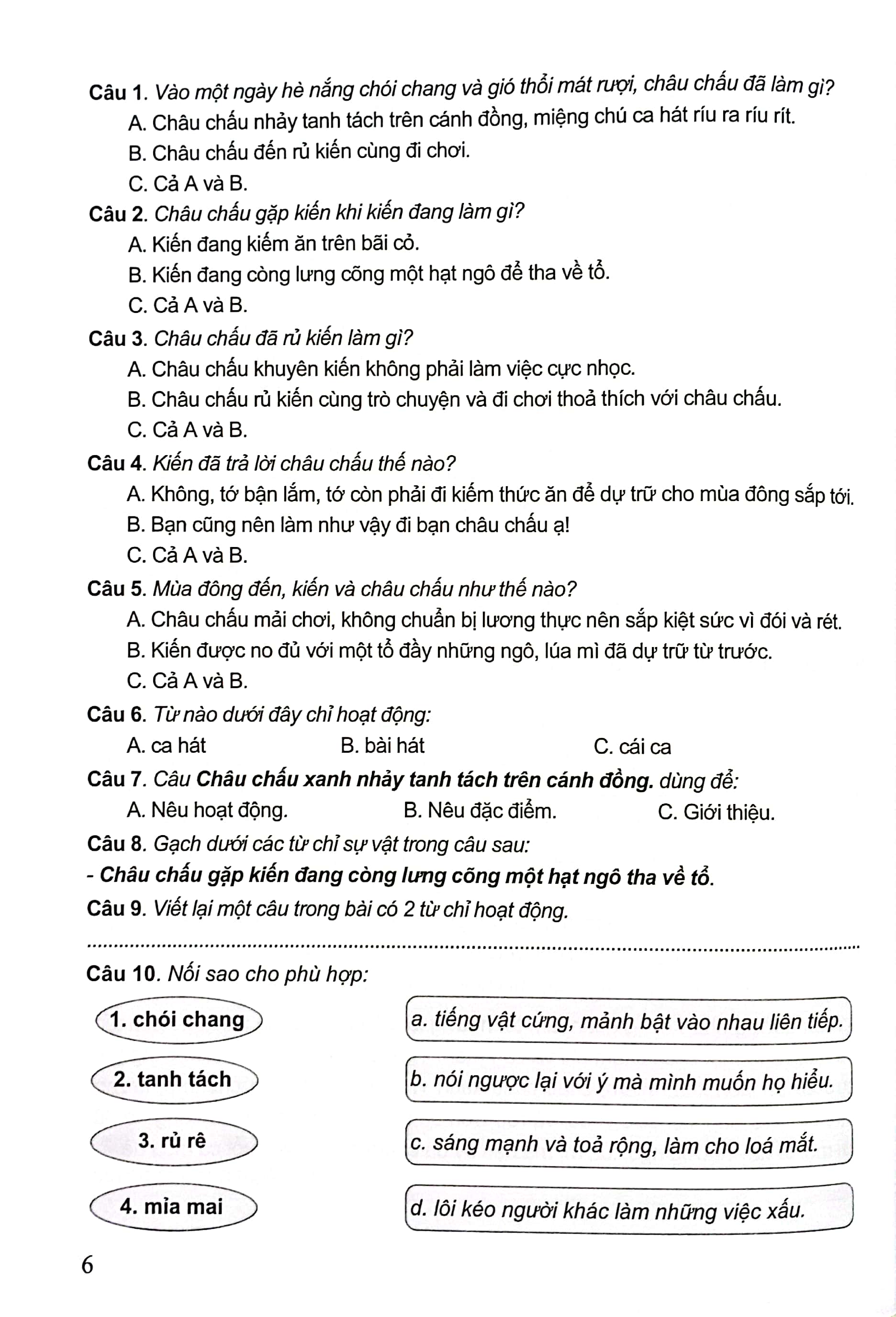 bộ đề kiểm tra môn tiếng việt lớp 2 (kn) - Ảnh 5