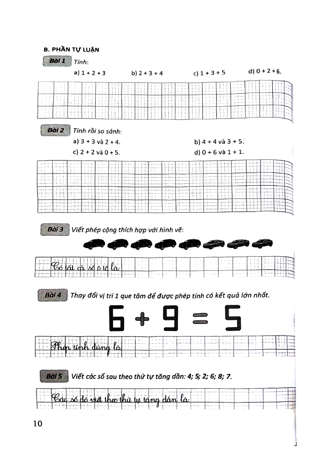 bộ đề kiểm tra môn toán - lớp 1 (kết nối) - Ảnh 9