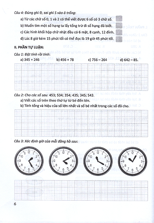 bộ đề kiểm tra môn toán - lớp 3 (chân trời) - Ảnh 4