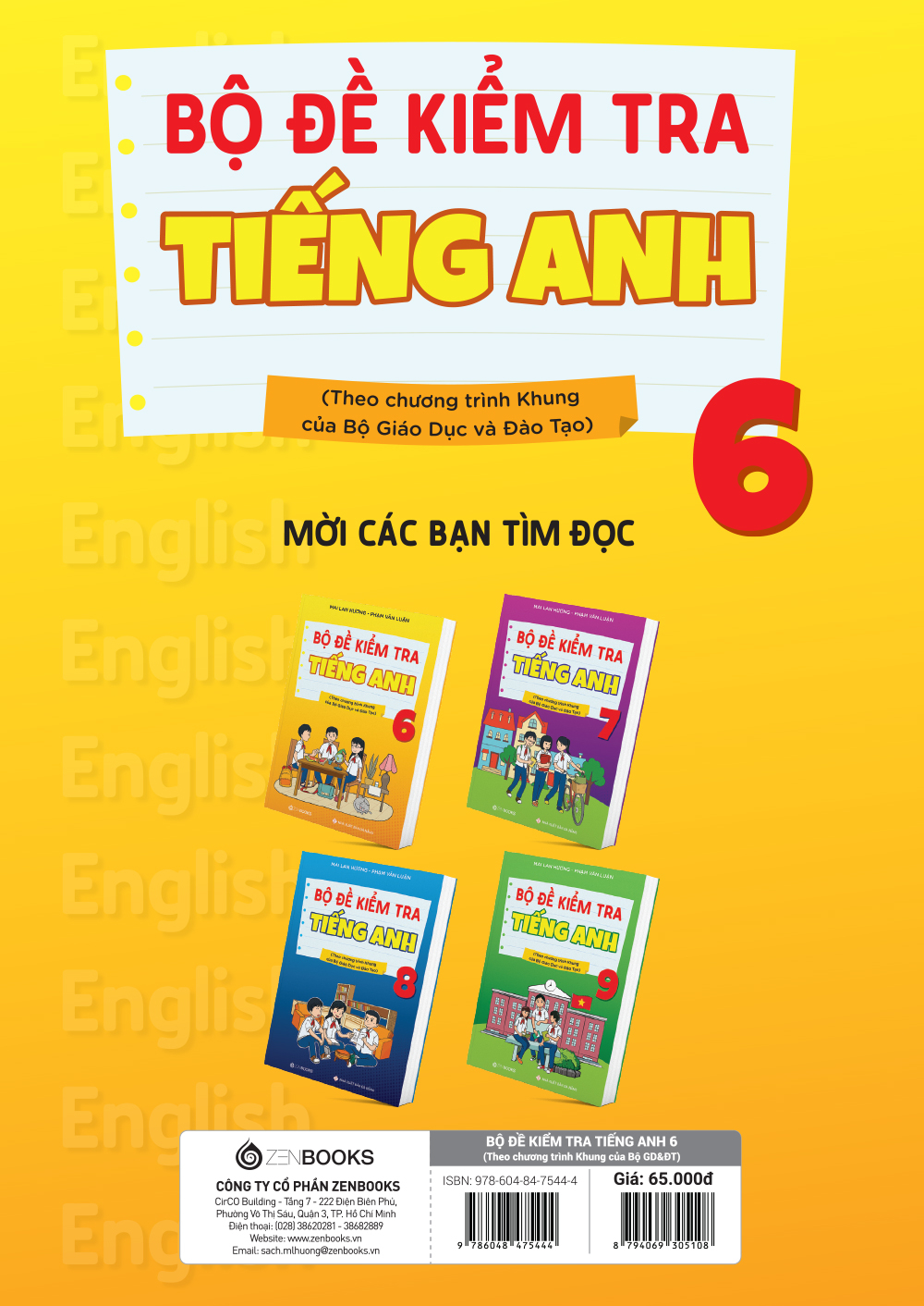 bộ đề kiểm tra tiếng anh 6 (theo chương trình khung của bộ giáo dục và đào tạo) - Ảnh 3