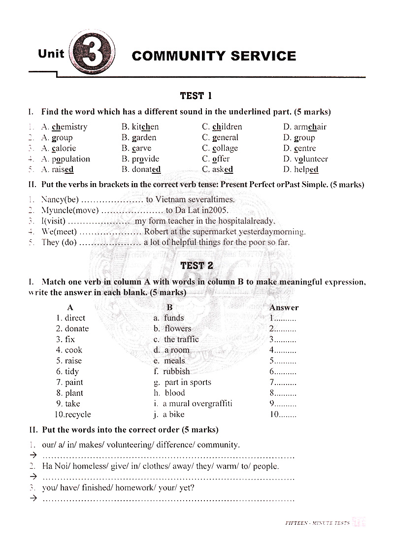 bộ đề kiểm tra tiếng anh 7 - Ảnh 9