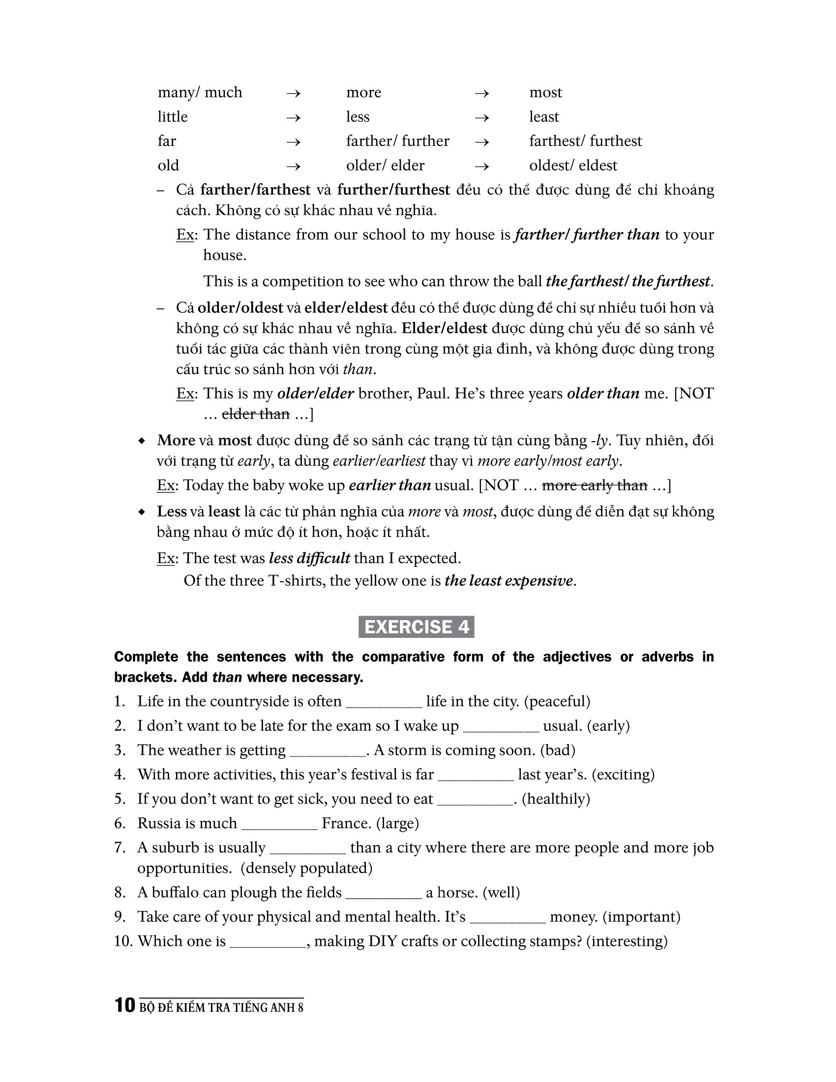 bộ đề kiểm tra tiếng anh 8 (chương trình thí điểm) - Ảnh 13