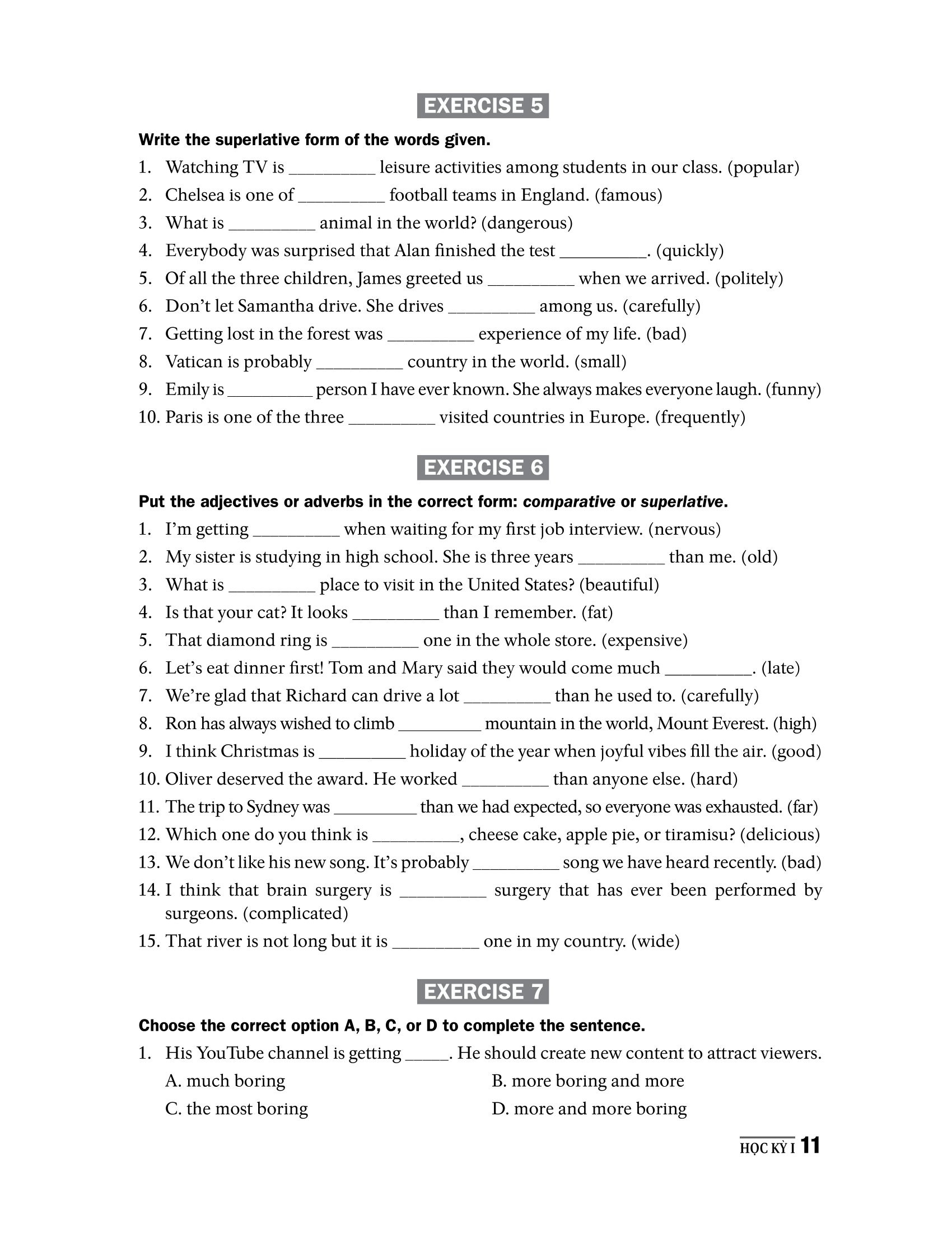 bộ đề kiểm tra tiếng anh 8 (chương trình thí điểm) - Ảnh 14