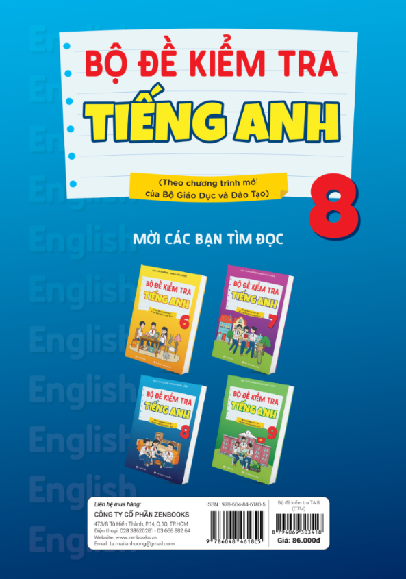 bộ đề kiểm tra tiếng anh 8 (chương trình thí điểm) - Ảnh 3