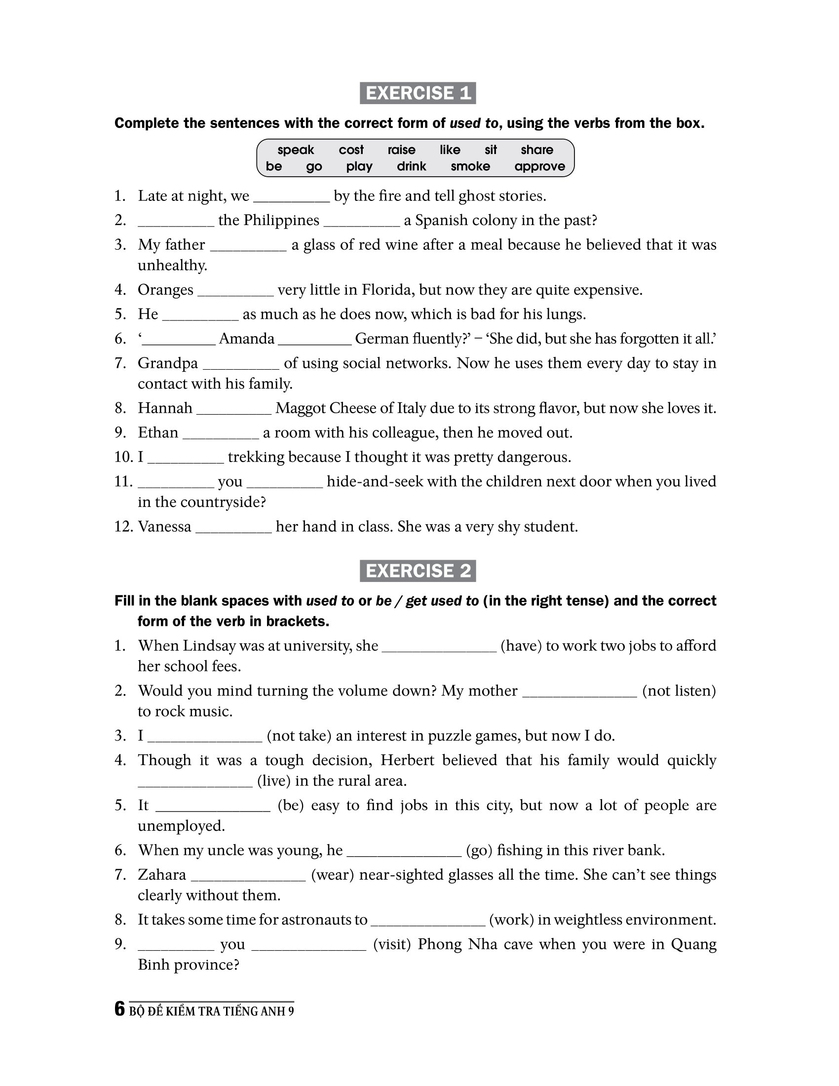 bộ đề kiểm tra tiếng anh 9 (chương trình thí điểm) - Ảnh 9