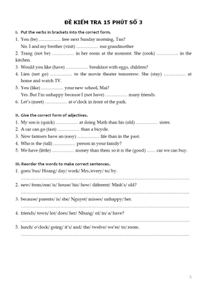 bộ đề kiểm tra tiếng anh - lớp 7 - Ảnh 6