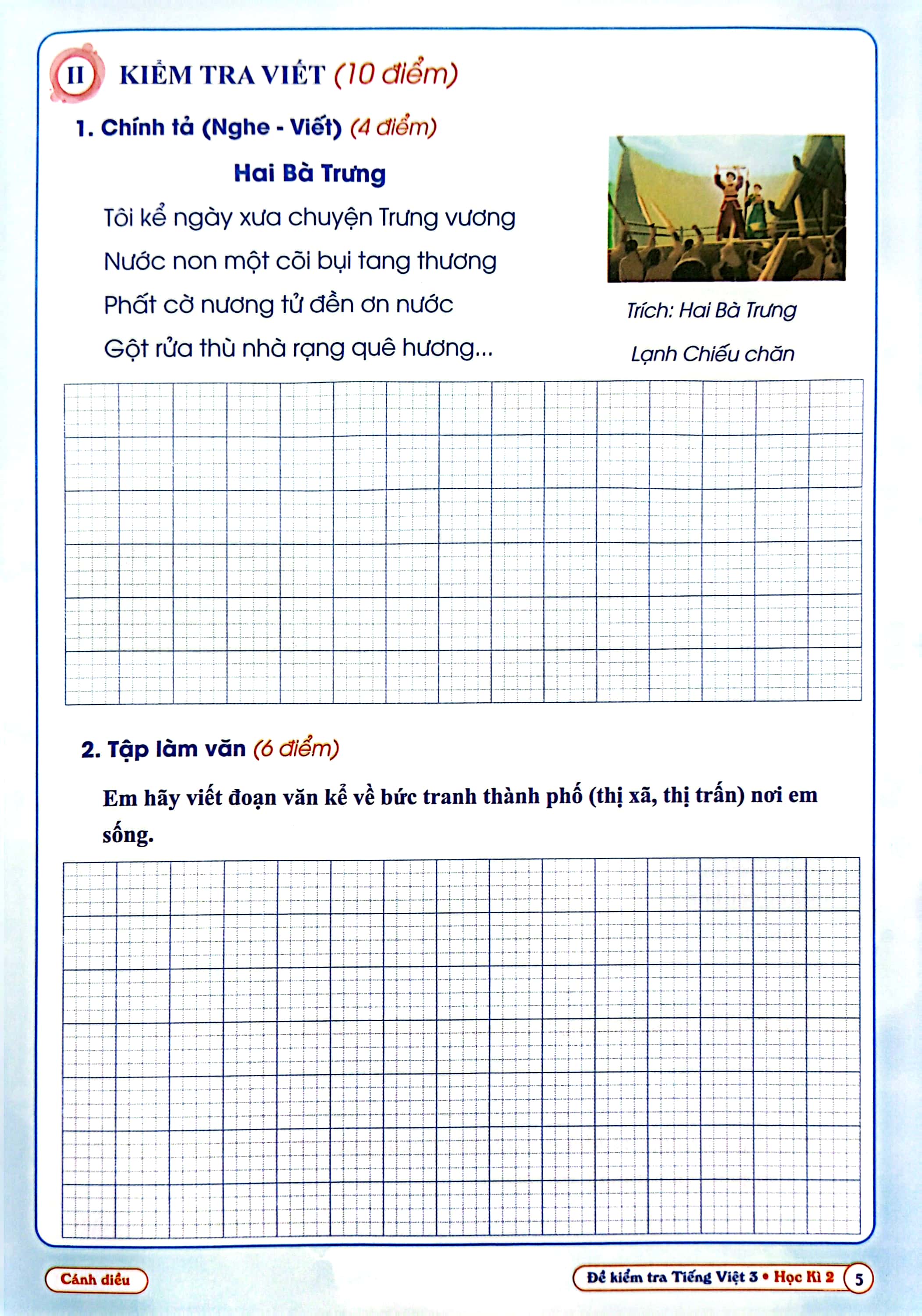 bộ đề kiểm tra tiếng việt 3 - học kì 2 (cánh diều) (2022) - Ảnh 6