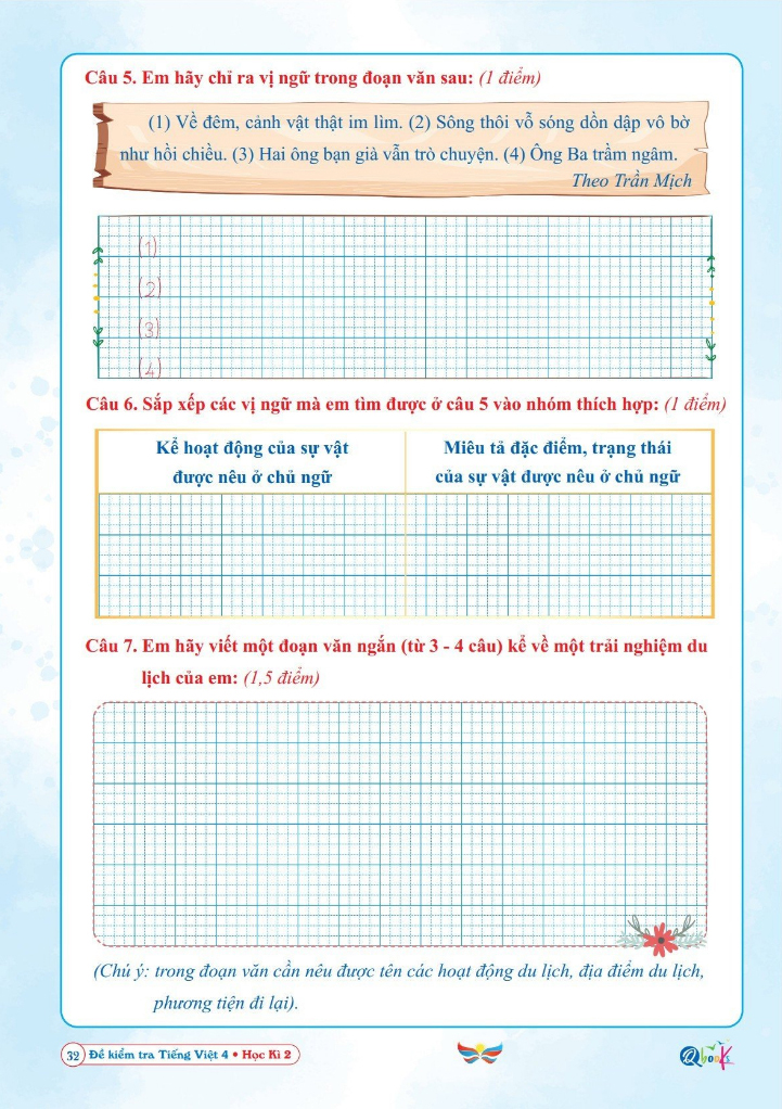 Bộ Đề Kiểm Tra Tiếng Việt 4 - Học Kì 2 (Cánh Diều) - Ảnh 5