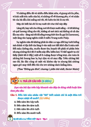 bộ đề kiểm tra tiếng việt 5 - tập 1 (kết nối) (sách màu) - Ảnh 4