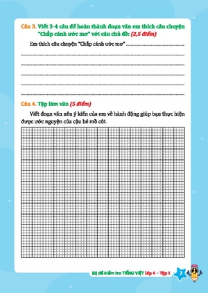 bộ đề kiểm tra tiếng việt lớp 4 - tập 1 (kết nối) - Ảnh 5