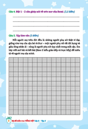 bộ đề kiểm tra tiếng việt lớp 5 - tập 2 (kết nối) - Ảnh 9