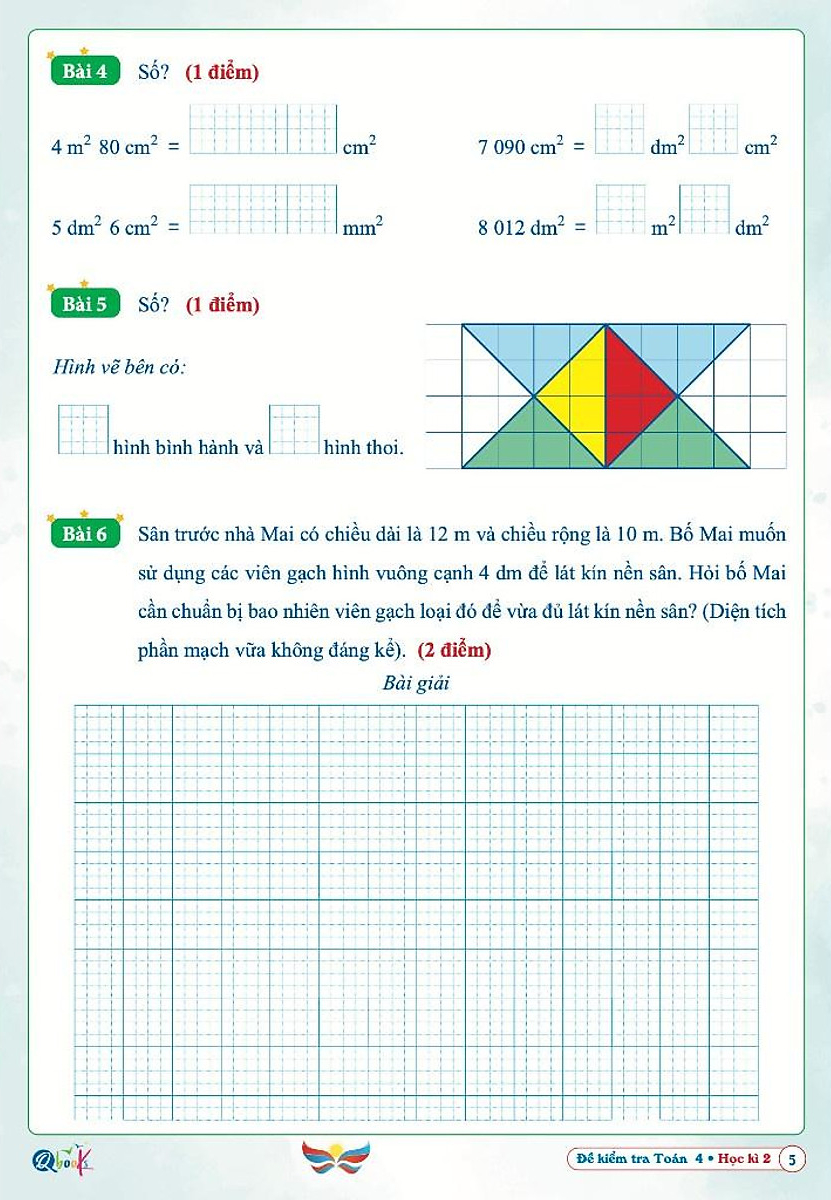 Bo
De Kiem Tra Toan 4 - Hoc Ki 2 (Canh Dieu) - Ảnh 3