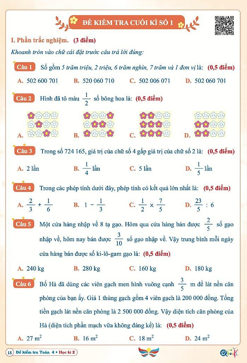 Bo
De Kiem Tra Toan 4 - Hoc Ki 2 (Canh Dieu) - Ảnh 4
