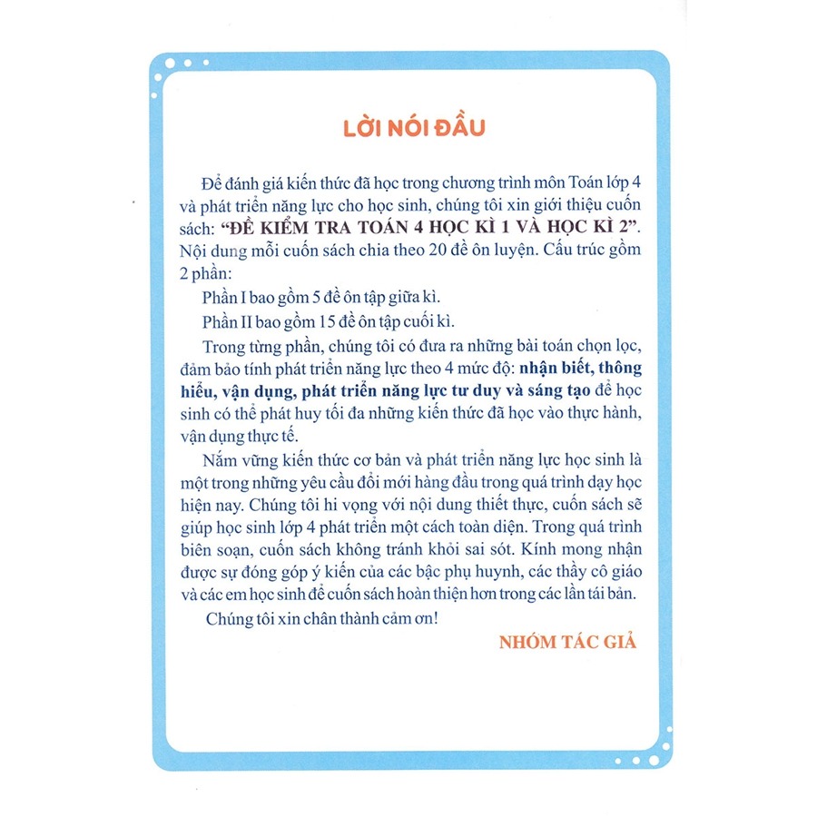 Bộ Đề Kiểm Tra Toán 4 - Học Kì 2 (Kết Nối Tri Thức Với Cuộc Sống) - Ảnh 3