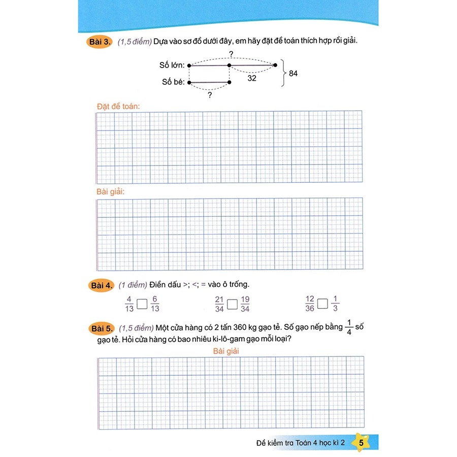 Bộ Đề Kiểm Tra Toán 4 - Học Kì 2 (Kết Nối Tri Thức Với Cuộc Sống) - Ảnh 7