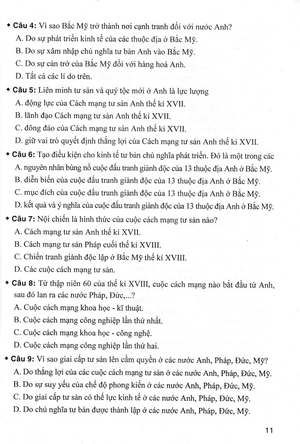 bộ đề kiểm tra trắc nghiệm và tự luận lịch sử 11 (dùng chung cho các bộ sgk hiện hành) - Ảnh 14