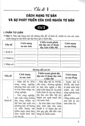 bộ đề kiểm tra trắc nghiệm và tự luận lịch sử 11 (dùng chung cho các bộ sgk hiện hành) - Ảnh 6