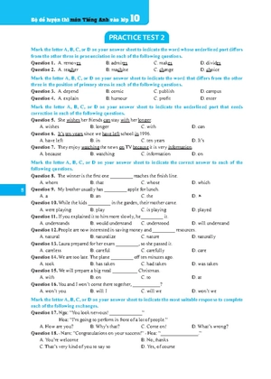 bộ đề luyện thi môn tiếng anh vào lớp 10 (có đáp án) - Ảnh 9