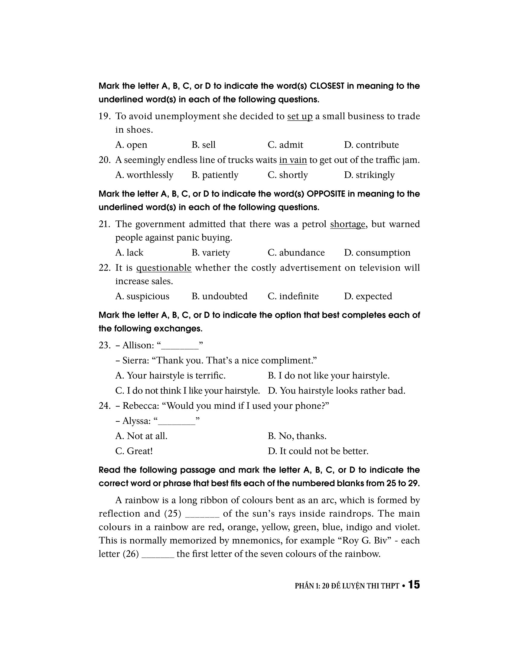 bộ đề luyện thi thpt môn tiếng anh (2022) - Ảnh 16