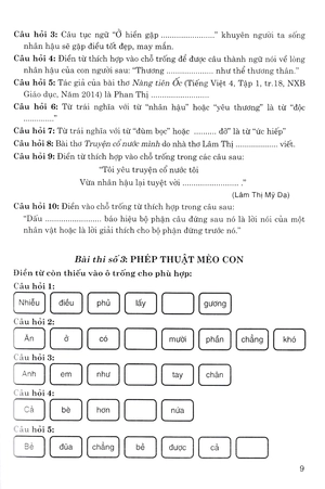 bộ đề luyện thi violympic trạng nguyên tiếng việt trên internet lớp 4 (dùng chung cho các bộ sgk hiện hành) - Ảnh 9