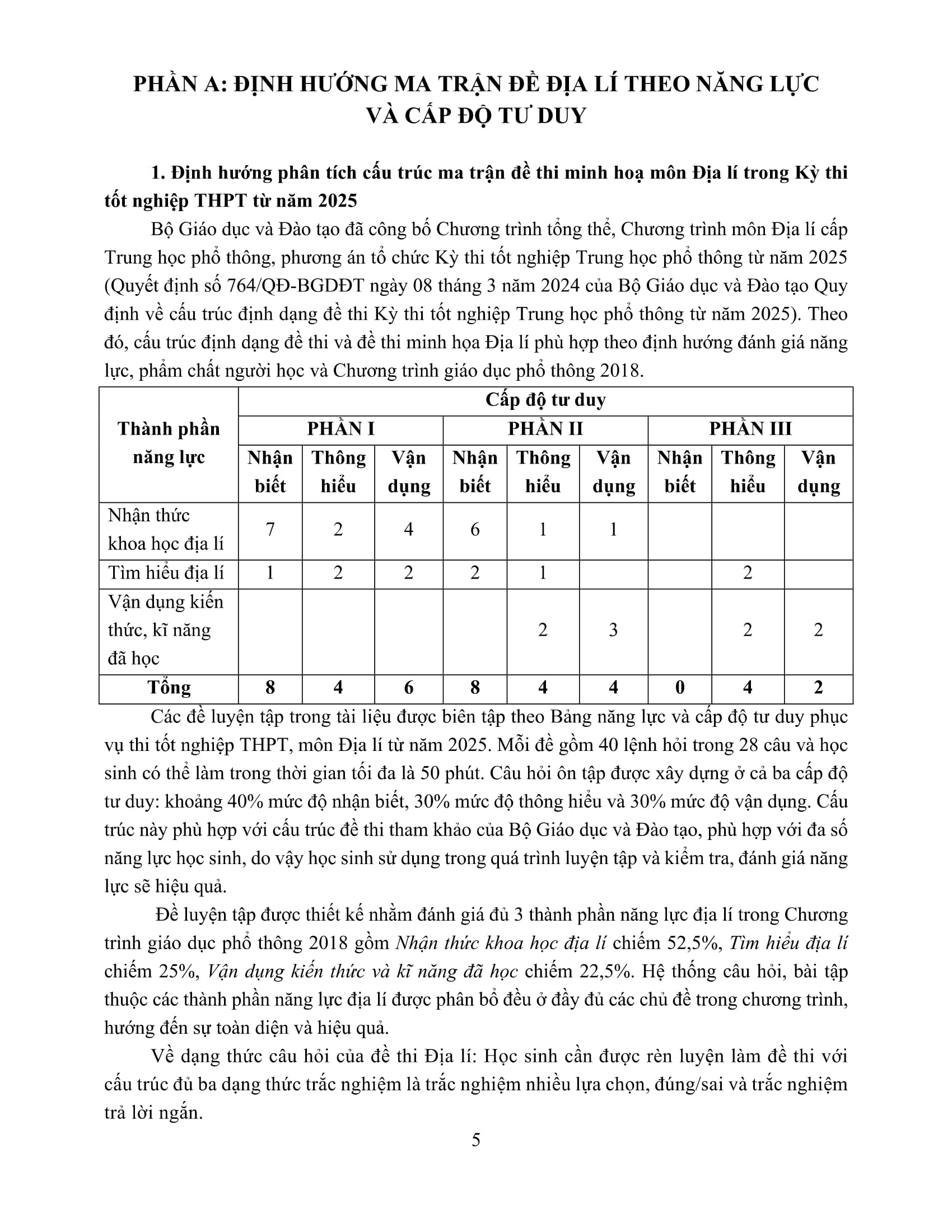 Bộ Đề Ôn Luyện Chuyên Sâu - Môn Địa Lí - Kỳ Thi Tốt Nghiệp THPT Theo Chương Trình GDPT Mới - Ảnh 7