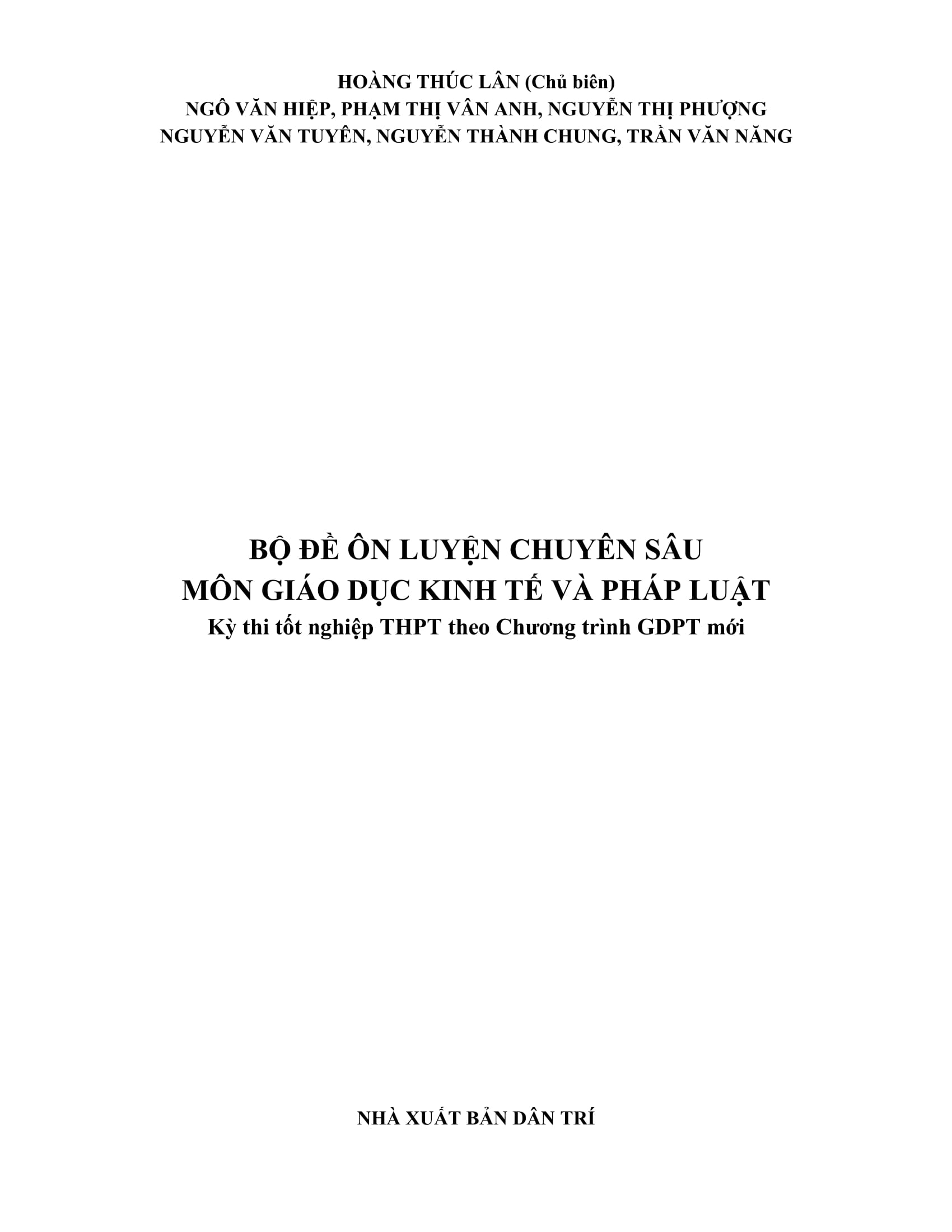 Bộ Đề Ôn Luyện Chuyên Sâu - Môn Giáo Dục Kinh Tế Và Pháp Luật - Kỳ Thi Tốt Nghiệp THPT Theo Chương Trình GDPT Mới - Ảnh 3