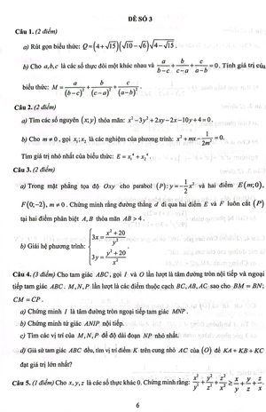 bộ đề ôn luyện thi vào lớp 10 chuyên môn toán - Ảnh 6