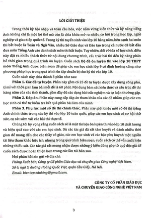 bộ đề ôn luyện thi vào lớp 10 thpt - môn tiếng anh - Ảnh 3