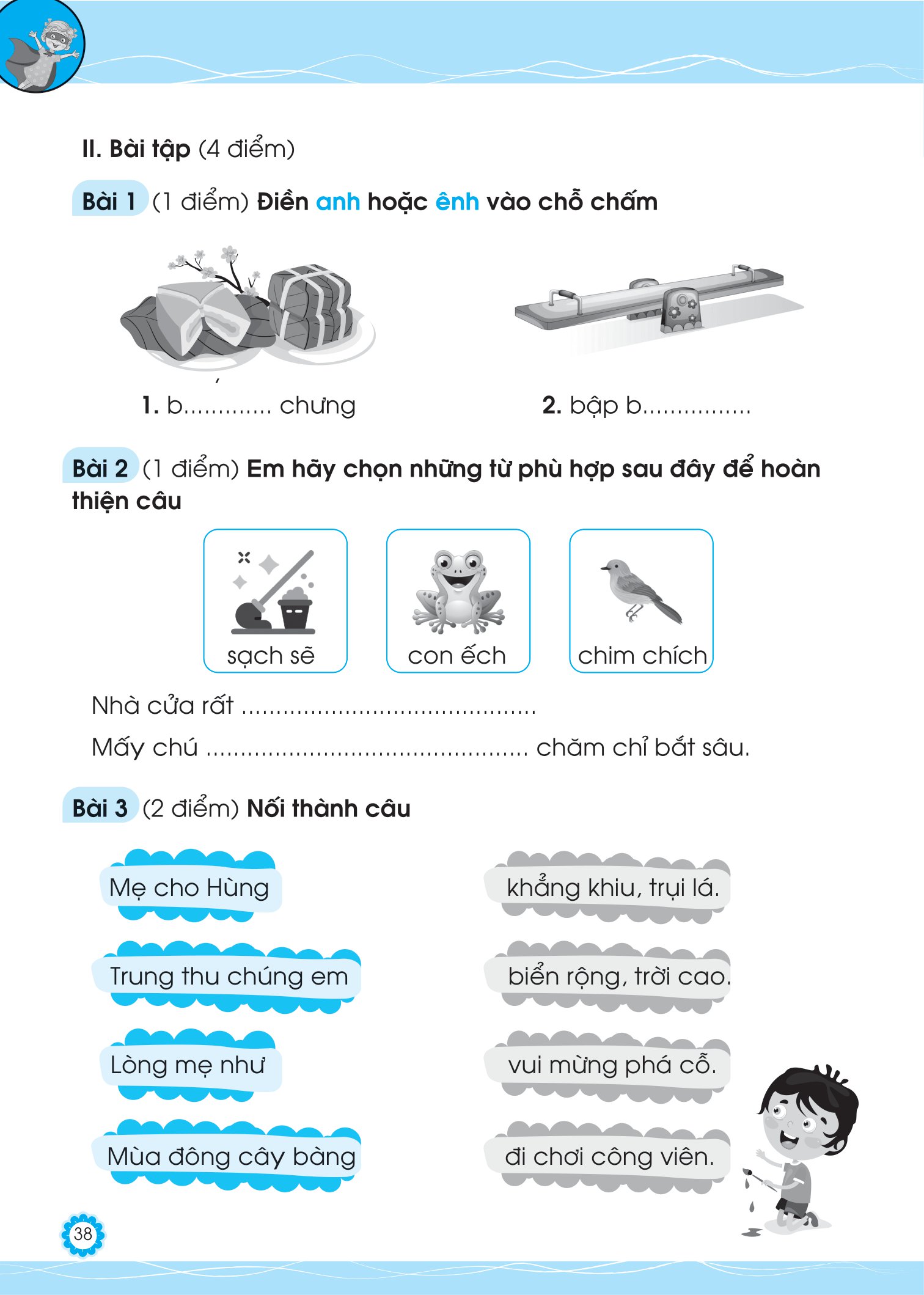 bộ đề ôn luyện và tự kiểm tra tiếng việt lớp 1 - tập 1 - Ảnh 10