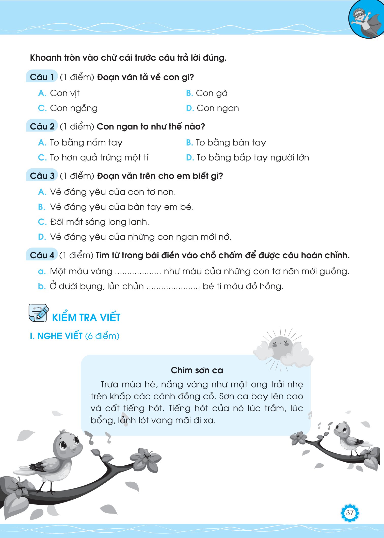 bộ đề ôn luyện và tự kiểm tra tiếng việt lớp 1 - tập 2 - Ảnh 9