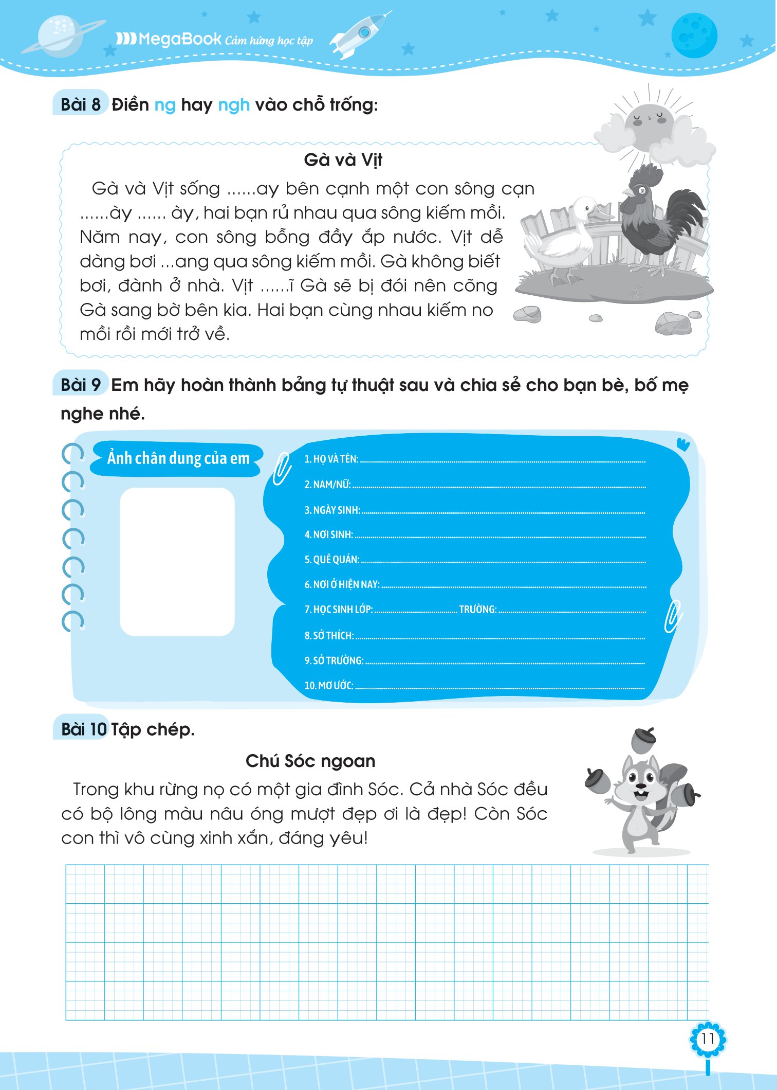 bộ đề ôn luyện và tự kiểm tra tiếng việt lớp 2 - tập 1 - Ảnh 11