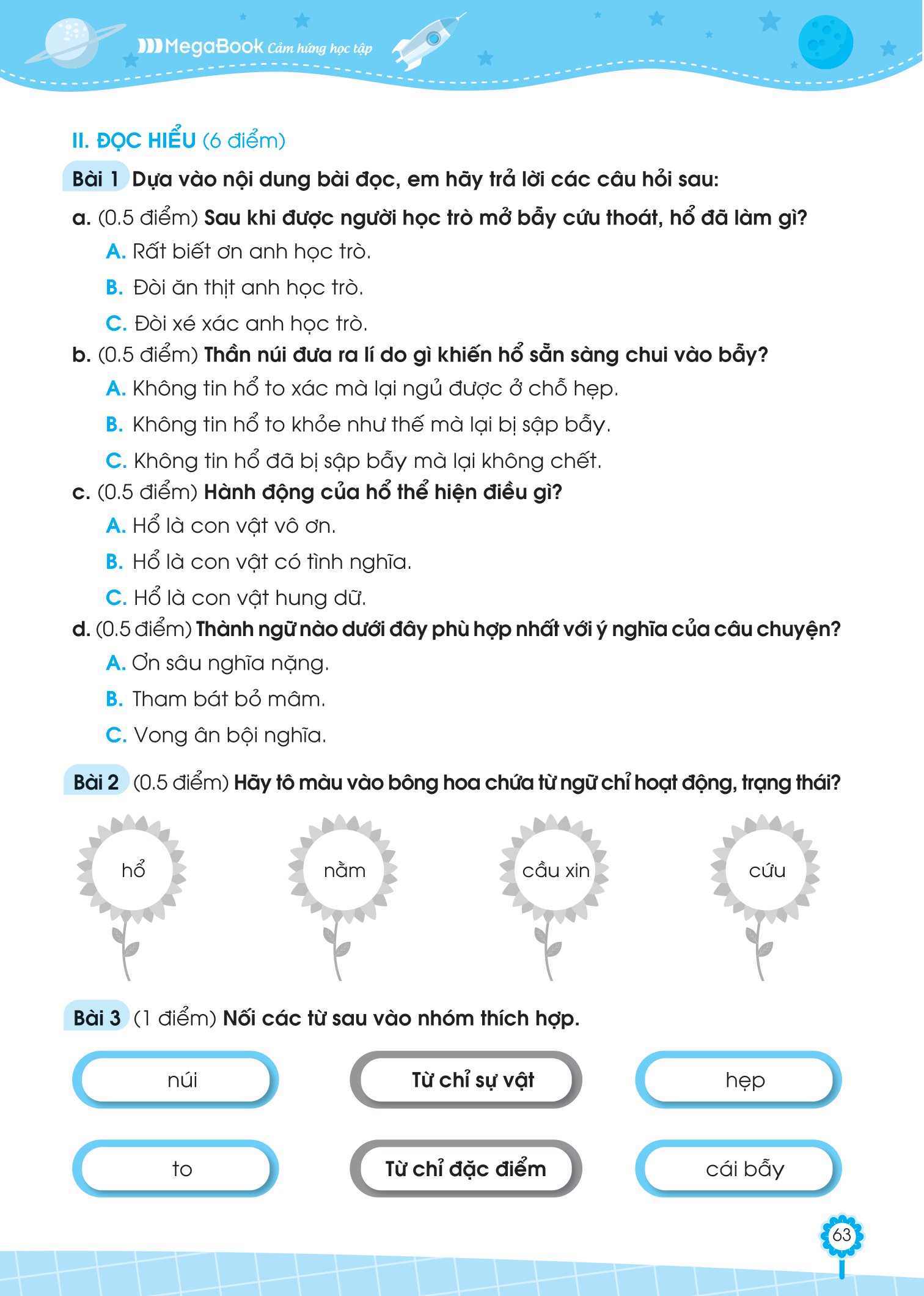 bộ đề ôn luyện và tự kiểm tra tiếng việt lớp 2 - tập 1 - Ảnh 13