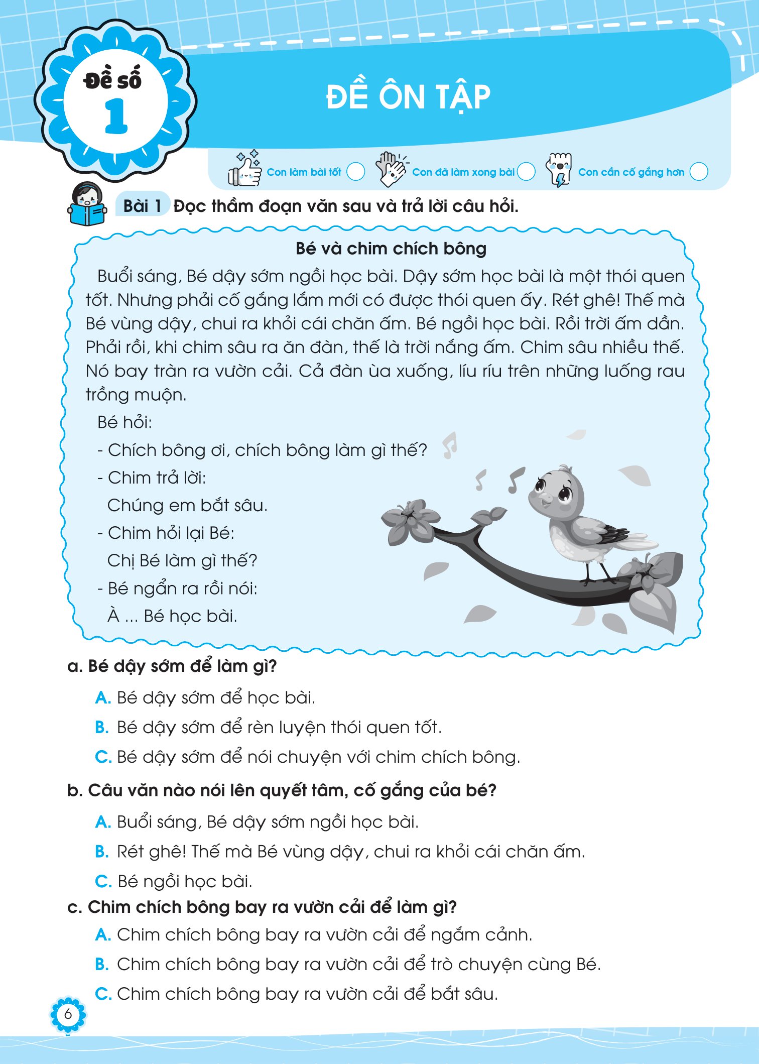 bộ đề ôn luyện và tự kiểm tra tiếng việt lớp 2 - tập 1 - Ảnh 6