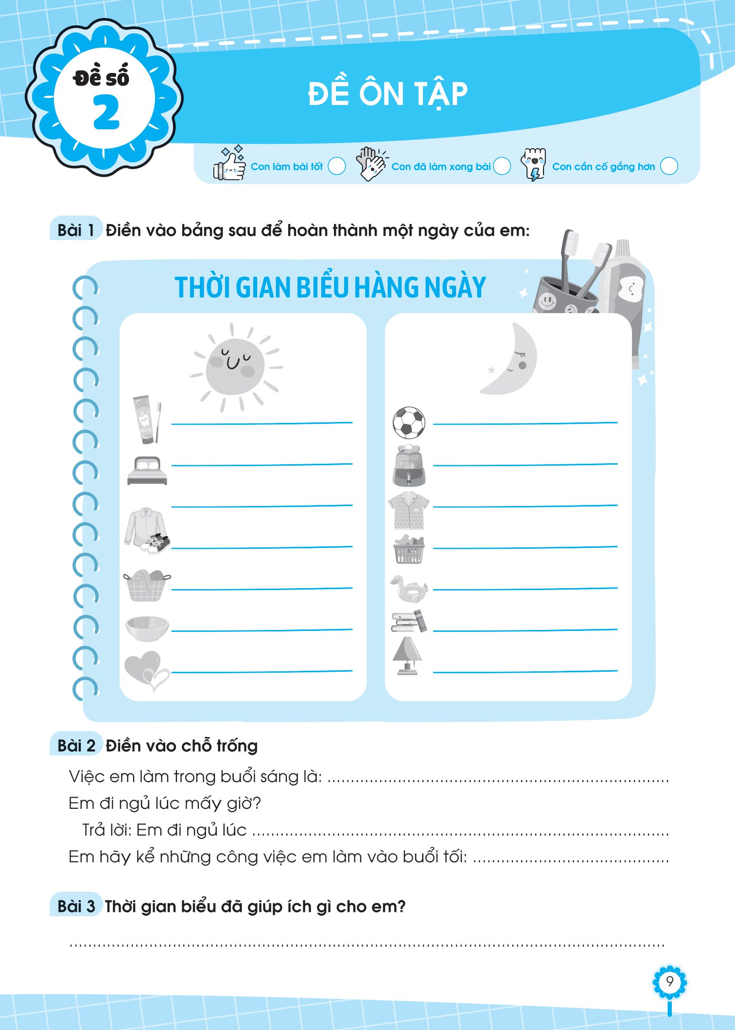 bộ đề ôn luyện và tự kiểm tra tiếng việt lớp 2 - tập 1 - Ảnh 9