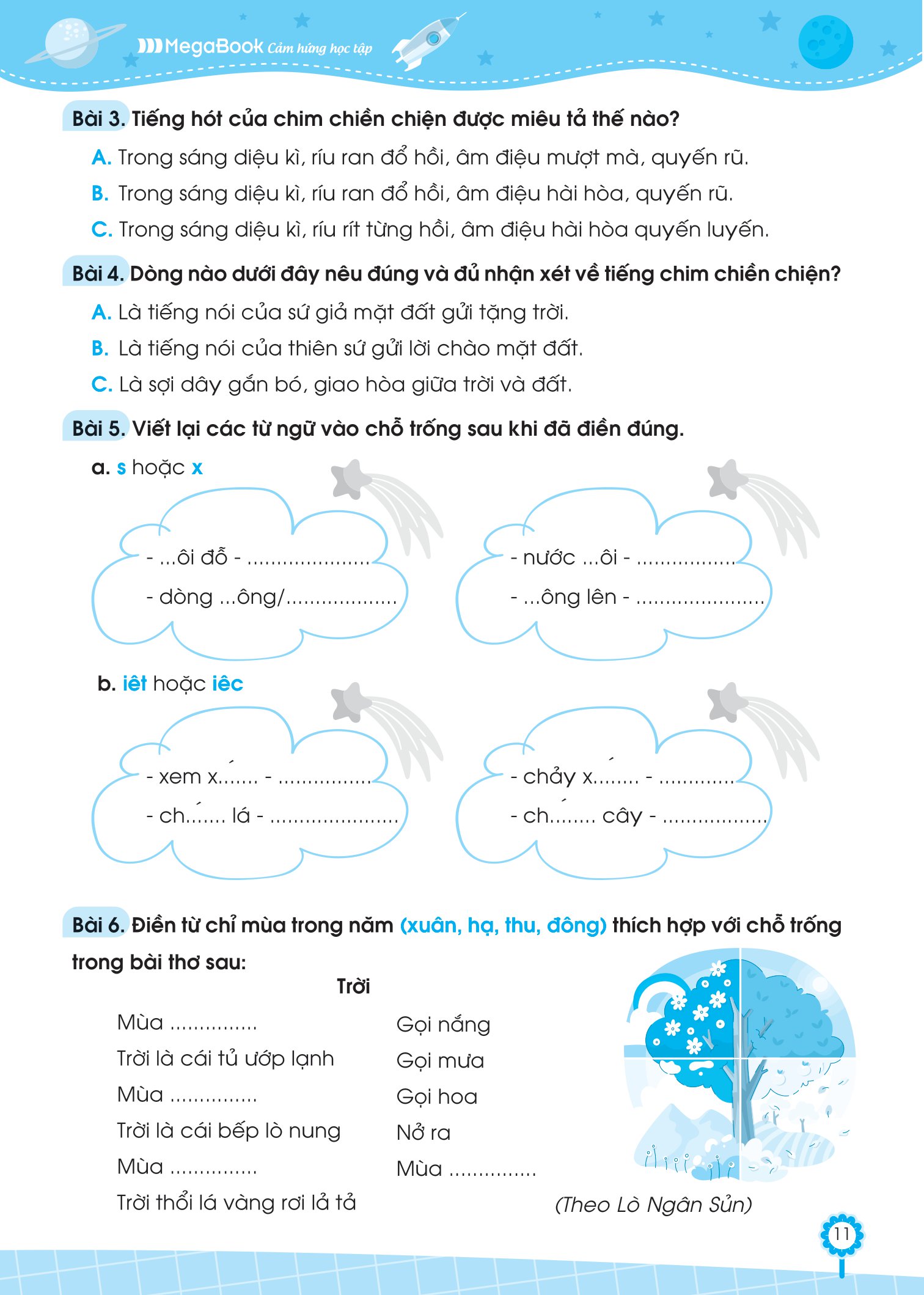 bộ đề ôn luyện và tự kiểm tra tiếng việt lớp 2 - tập 2 - Ảnh 11
