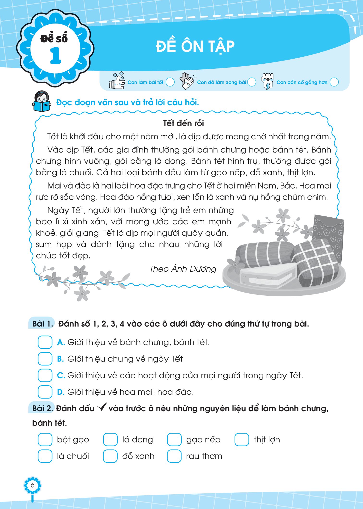 bộ đề ôn luyện và tự kiểm tra tiếng việt lớp 2 - tập 2 - Ảnh 6