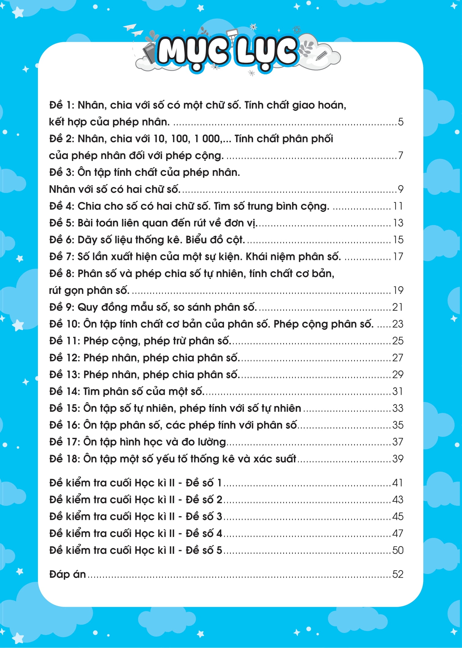 Bộ
Đề Ôn Luyện Và Tự Kiểm Tra Toán 4 - Tập 2 - Ảnh 10