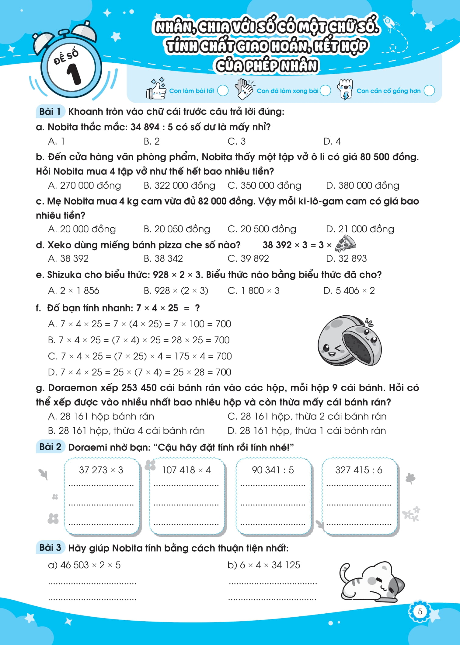 Bộ
Đề Ôn Luyện Và Tự Kiểm Tra Toán 4 - Tập 2 - Ảnh 12