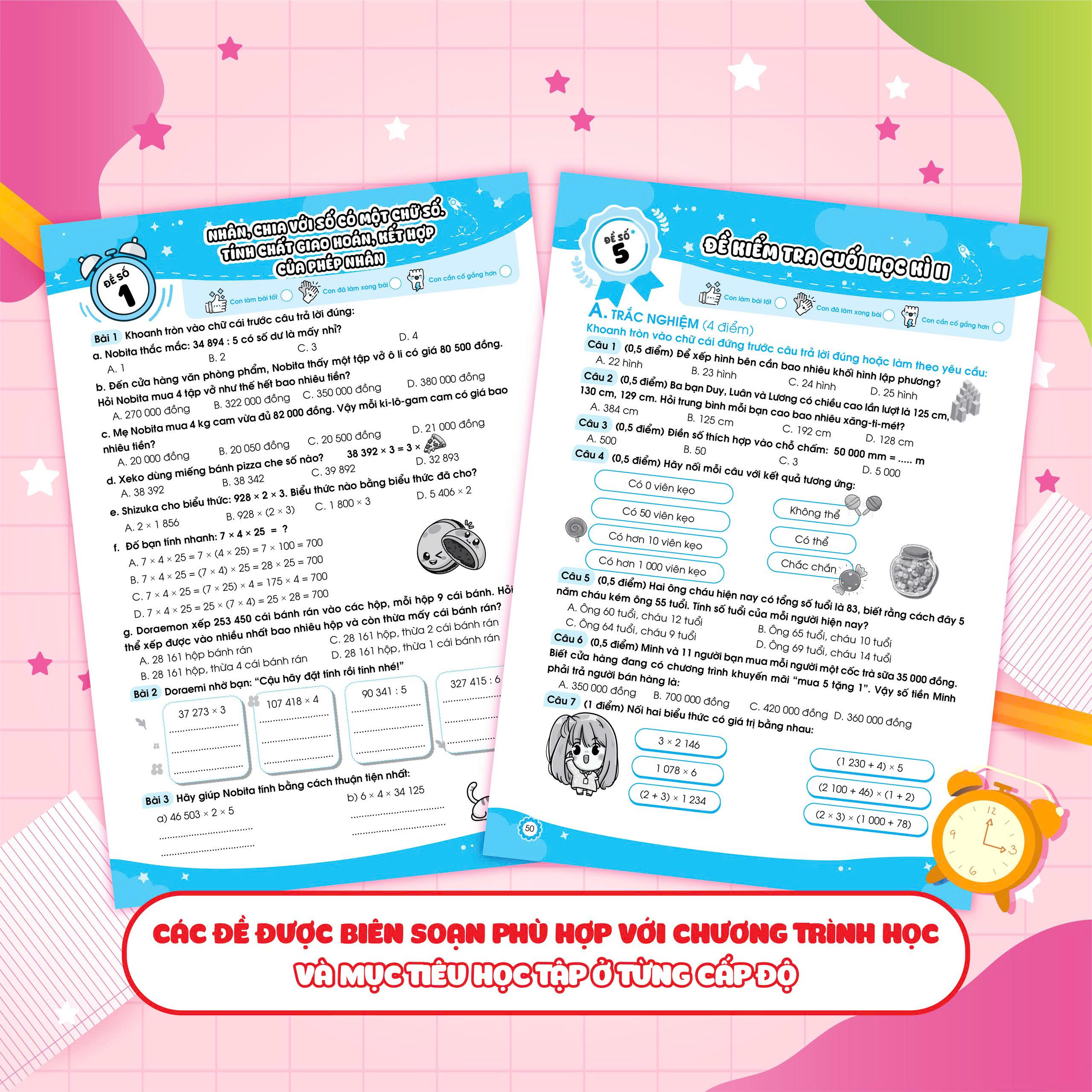 Bộ
Đề Ôn Luyện Và Tự Kiểm Tra Toán 4 - Tập 2 - Ảnh 7