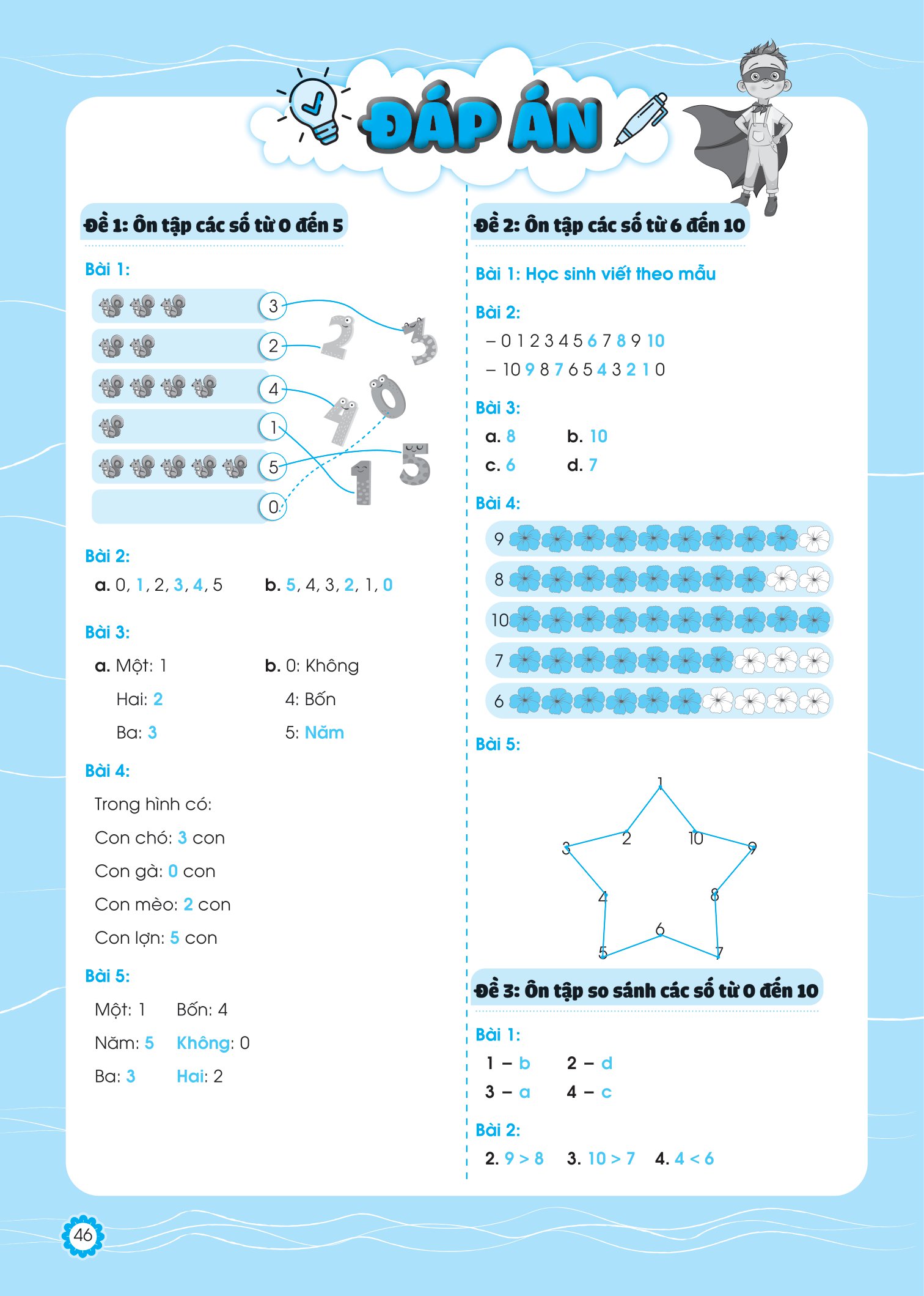 bộ đề ôn luyện và tự kiểm tra toán lớp 1 - tập 1 - Ảnh 10