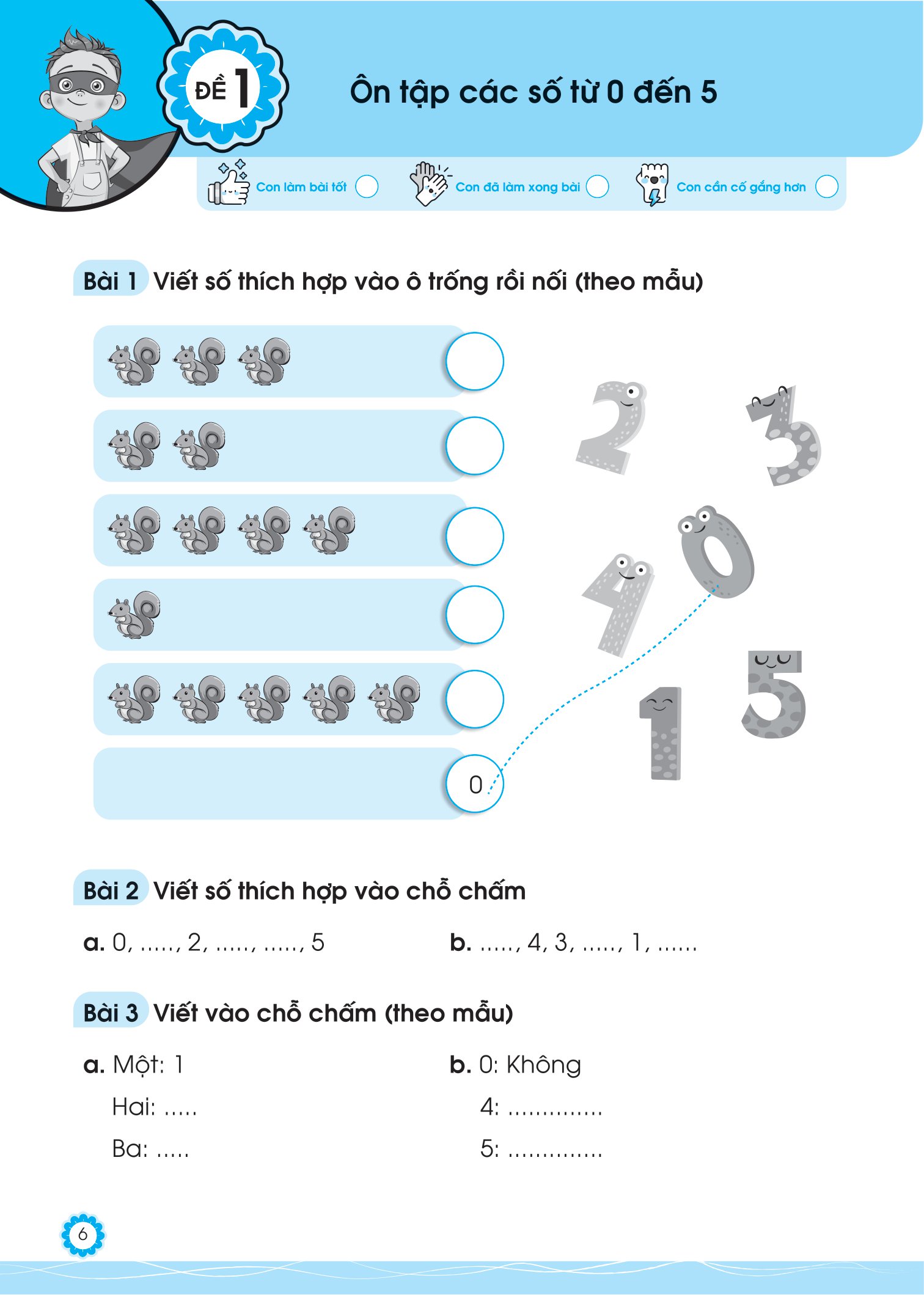 bộ đề ôn luyện và tự kiểm tra toán lớp 1 - tập 1 - Ảnh 6