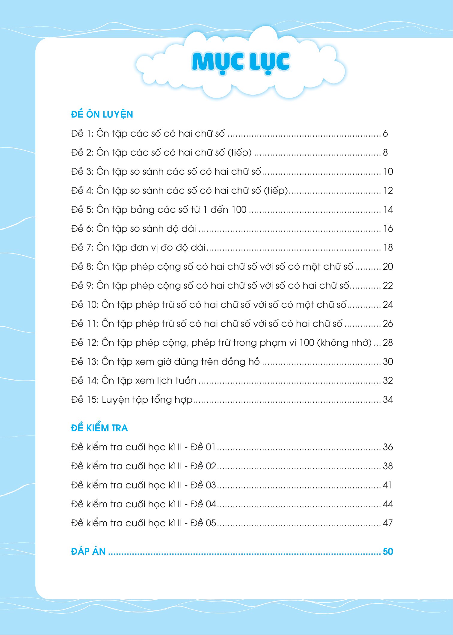 bộ đề ôn luyện và tự kiểm tra toán lớp 1 - tập 2 - Ảnh 4