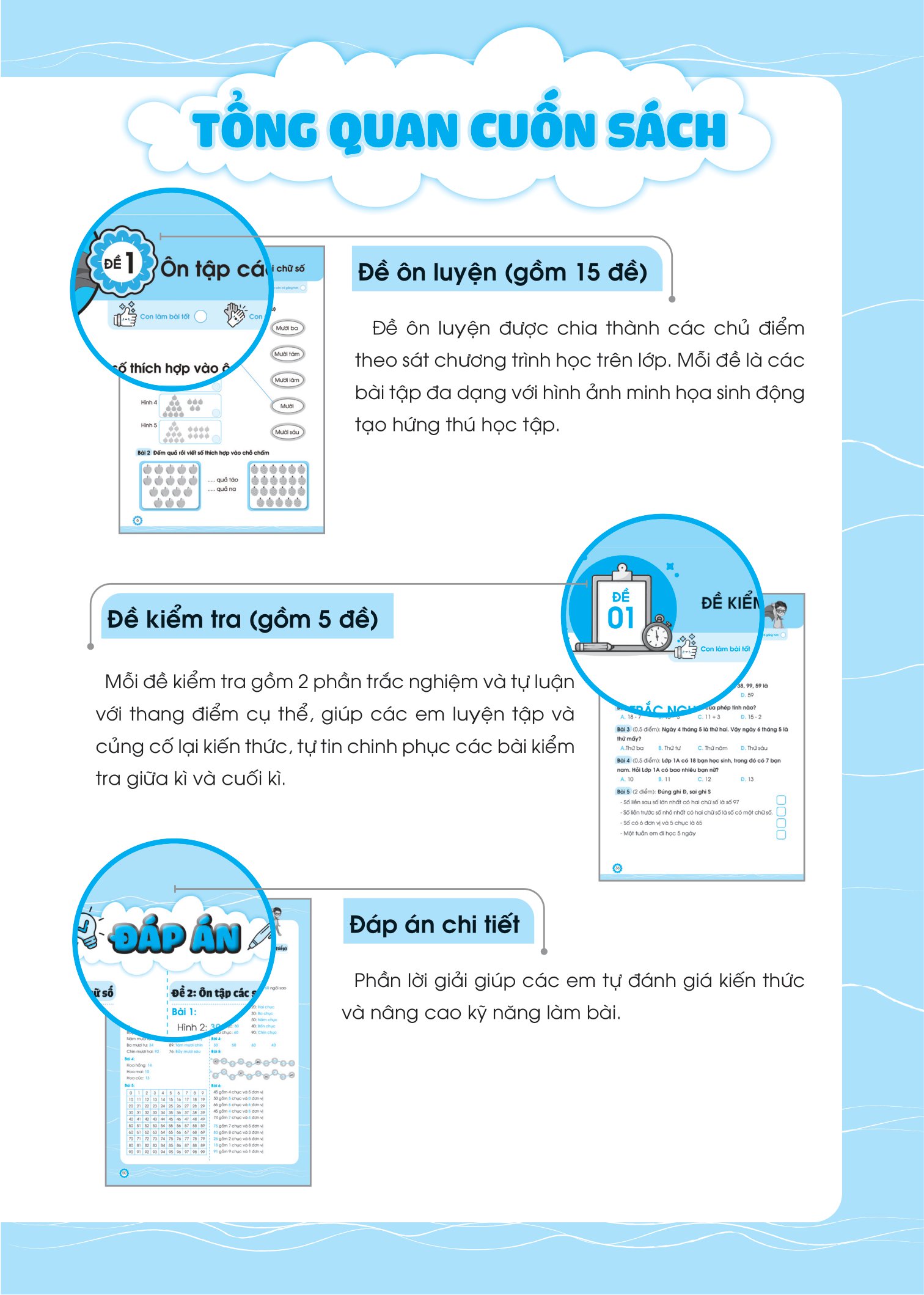 bộ đề ôn luyện và tự kiểm tra toán lớp 1 - tập 2 - Ảnh 5