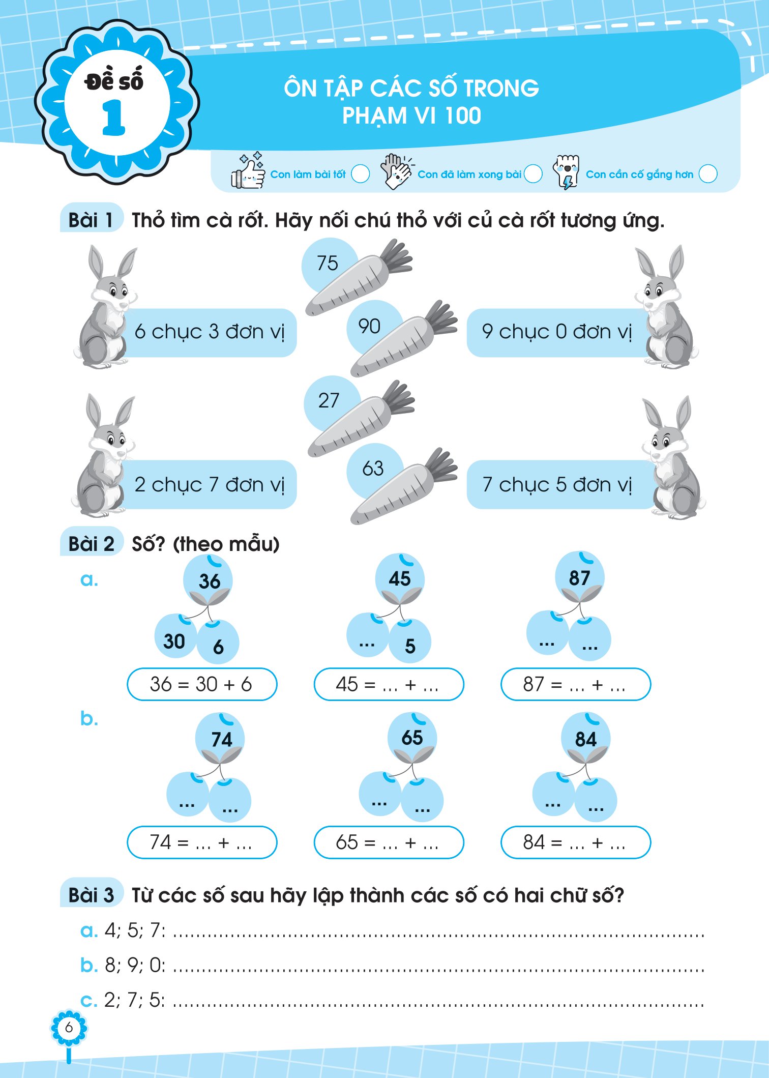 bộ đề ôn luyện và tự kiểm tra toán lớp 2 - tập 1 - Ảnh 6