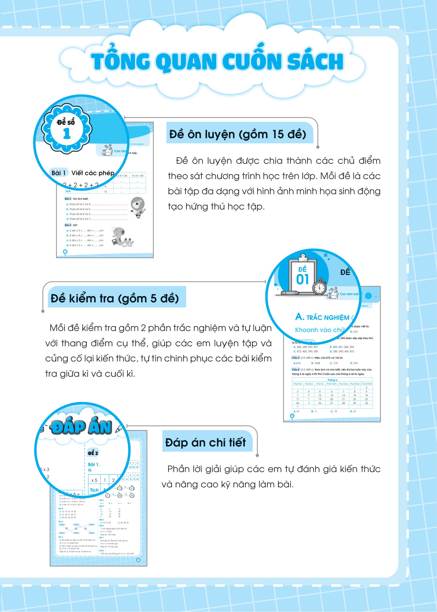 bộ đề ôn luyện và tự kiểm tra toán lớp 2 - tập 2 - Ảnh 5